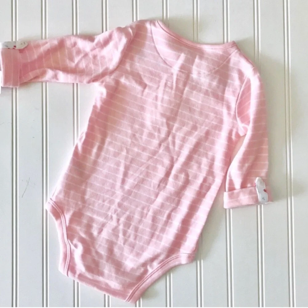 •Carters• floral striped onesie